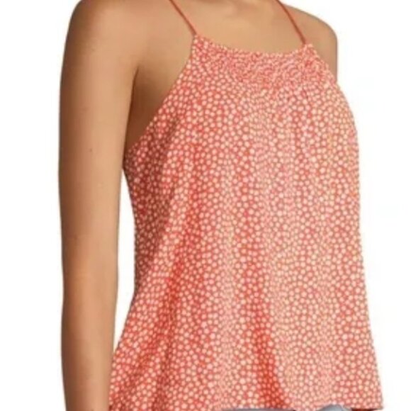 Orange Flower No Boundaries Racerback Spaghetti Strap Top Size S 🍊 🌼 🧡 - Picture 3 of 11
